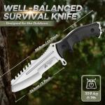 Freelander Full Tang Bushcraft Knife with Sheath