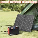 Portable Solar Generator with 21W Foldable Panel
