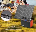 Portable Solar Generator with 21W Foldable Panel
