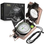 Anbte Waterproof Metal Compass for Hiking and Camping