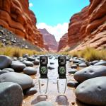 Black Carabiner Key Chain with Compass and Thermometer