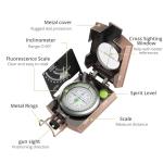 Anbte Waterproof Metal Compass for Hiking and Camping