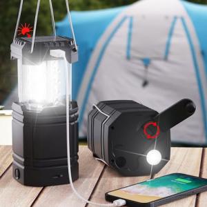 Portable Solar Camping Lantern with USB Charger