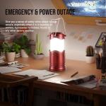 Lichamp 4-Pack LED Camping Lanterns for Emergency Use