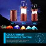 Lichamp 4-Pack LED Camping Lanterns for Emergency Use