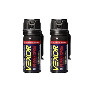 Vexor Police-Strength Pepper Spray 2-Pack with Clip