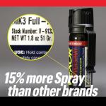 Vexor Police-Strength Pepper Spray 2-Pack with Clip