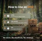 MRE Variety Pack with Flameless Heater - 24 Meals