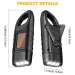 4 Pack Hand Crank Solar Flashlights for Emergencies