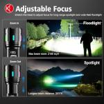 20000 Lumens Rechargeable LED Flashlight - Super Bright