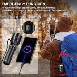 High Lumens Rechargeable LED Flashlight for Camping