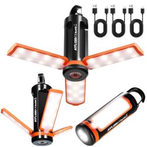 LED Rechargeable Camping Lanterns - 3-Pack