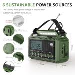 NOAA Emergency Radio with SOS Alarm & Power Bank