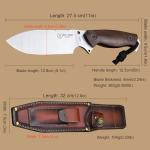DC53 Steel Hunting Knife with Flint Fire Starter