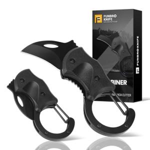 FUNBRO Mini Pocket Knife Keychain Gift for Men