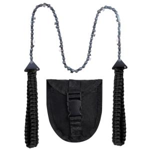 Pocket Chainsaw with Paracord Handle for Survival
