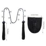 Pocket Chainsaw with Paracord Handle for Survival