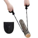 Pocket Chainsaw with Paracord Handle for Survival