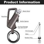 2 Pack Waterproof Permanent Match with Multitool Keychain