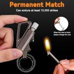2 Pack Waterproof Permanent Match with Multitool Keychain
