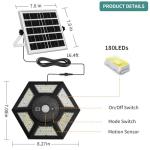 Solar Shed Light with Remote Control and Motion Sensor