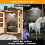 Solar LED Light with Motion Activation for Sheds