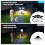 Ropelux Solar Shed Light with Motion Sensor, 2 Pack