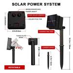 BEWEN 2 Pack 33ft Solar LED Fairy Lights