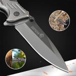 NedFoss EDC Pocket Knife for Men, 3-in-1 Tactical Multitool Folding Knife with Glass Breaker & Seat Belt Cutter, Work Fishing Knives for Outdoor Camping, Emergency Rescue(FA46)