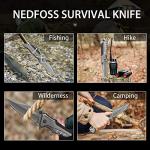 NedFoss EDC Pocket Knife for Men, 3-in-1 Tactical Multitool Folding Knife with Glass Breaker & Seat Belt Cutter, Work Fishing Knives for Outdoor Camping, Emergency Rescue(FA46)
