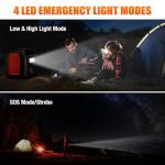 Portable Power Station, 300W (600W Peak) 299Wh LiFePO4 Solar Generator Pure Sine Wave 110V AC Car Outlets PD 60W QC3.0 Backup Power Supply Bank for CPAP Outdoor RV Camping Emergency Home Use