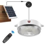 SunBonar Solar Ceiling Light Motion Sensor, Dimmable 6000K/4000K/3200K 5 Modes Daytime Available Solar Shed Lights with ON Off Switch & Remote Outdoor/Indoor Lights for Home Barn Shop Porch Patio