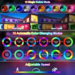 Solar RGBW LED Wall Washer Light with Remote