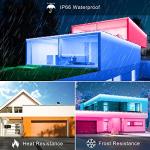 Solar RGBW LED Wall Washer Light with Remote