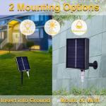 XINXIANLIAN 300LED Solar Curtain Lights Outdoor Indoor 8 Modes Solar Fairy Curtain String Lights Waterproof Twinkle Lights for Home Garden Patio Gazebo(Warm White)