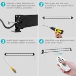 Solar RGBW LED Wall Washer Light with Remote