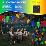 Solar Strawberry String Lights – 50 LED Outdoor