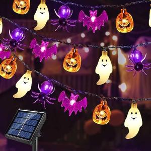 Solar Powered Halloween Lights with 40 LEDs