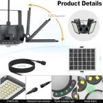 Solar Motion Sensor Shed Light 1200LM 2 Pack