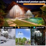 Solar Motion Sensor Shed Light 1200LM 2 Pack