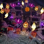 Solar Powered Halloween Lights with 40 LEDs