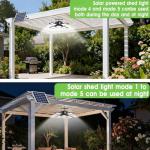 Solar Motion Sensor Shed Light 1200LM 2 Pack