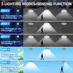 Solar Shed Light with Motion Sensor, 156 LEDs