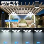 Solar Shed Light with Motion Sensor, 156 LEDs