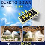 Solar Shed Light with Motion Sensor, 156 LEDs