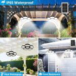 Solar Shed Light with Motion Sensor, 156 LEDs