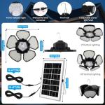 Solar Shed Light with Motion Sensor, 156 LEDs