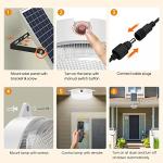 Solar Shed Light with Remote & Dimmable Options