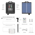 66Ft Solar Rope Lights with Remote & Timer