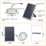 Solar Shed Light with Remote & Dimmable Options
